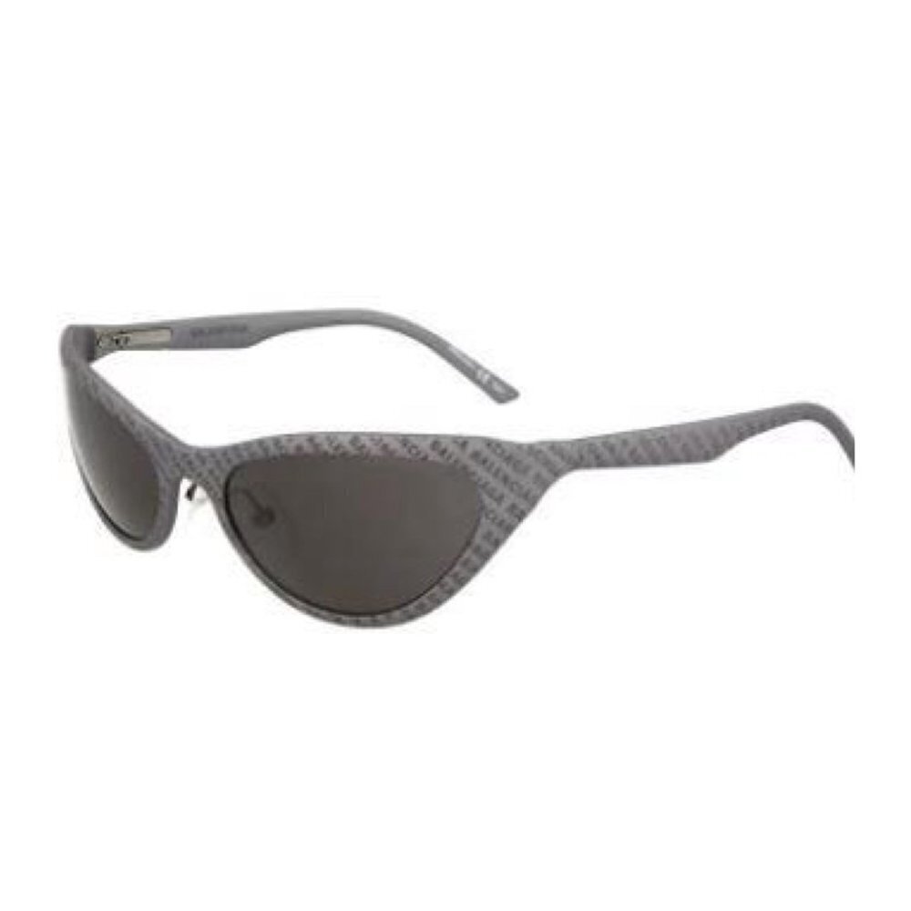 Balenciaga Logo Womens Grey Aluminum Metal Frame UV Sunglasses with Case New - Picture 6 of 15